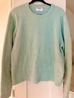 Old Navy Mint Crewneck Sparkle Sweater